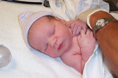 [ Andrew with arm in picture ]