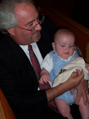 [Uncle Fred holding Owen]