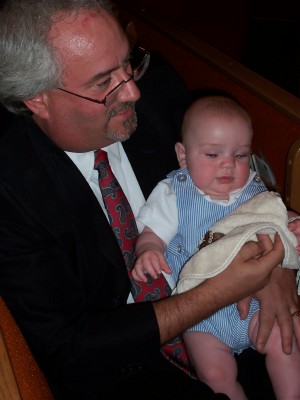 [Uncle Fred holding Owen]