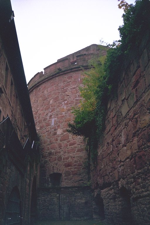 [ Inside back tower of Heidelberg Castle ]